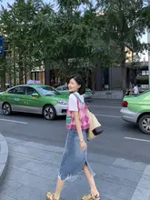 リブ編みハイネックベスト【異なるカラー展開】（セットアップ対応）