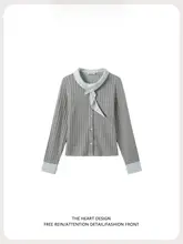 デザイン感のあるチェック柄ニットカーディガン【長袖・スリムフィット】（セットアップ対応）