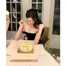 華やかな印象�のプリンセス風ドレス【バタフライリボン・オフショルダー・パフスリーブ】