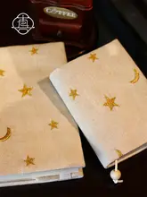 刺繍デザインのA5/A6手帳【布製・手作りノート・日記用】