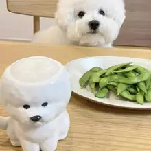 可愛らしい小犬の陶器マグカップ【家庭用・オフィス用・コーヒー】