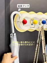 ドアフック 穴  あけ不要 耐荷重 ポップカラー 玄関 ドア裏 バッグ 帽子 傘 小物掛け