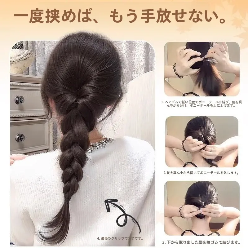 くせ毛でも自然な髪型にできる？ポニーテールクリップウィッグが解決するリアルな悩み