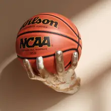 穴あけ不要 壁掛けバスケットボールスタンド【アダムスデザイン・収納ラック】