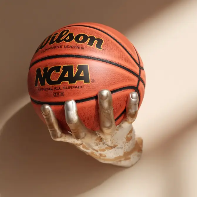 穴あけ不要 壁掛けバスケットボールスタンド【アダムスデザイン・収納ラック】