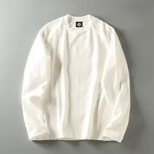 裏表はデロン素材の高伸縮性ラウンドネック長袖Tシャツ【保温・快適性・メンズ】