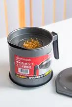 キッチン用ステンレス製油濾しポット【漏れ防止・大容量・フィルター付き】