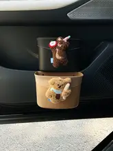 かわいいクマデザインの車用ゴミ箱【ドア掛け式・防水・収納ボックス】