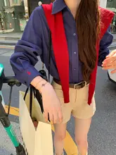 無地デザインのハイウエスト女性用ストレートショートパンツ【体型カバー・シンプルなカラーバリエーション・ゆったりフィット】（セットアップ対応）