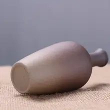 ユニークな粗陶製小花器【和風・シンプルデザイン・水栽培・デスク用・レトロスタイル】