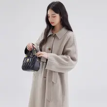 全毛手作りリバーシブルチェックコート【冬用・2way・クラシックデザイン】