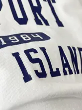 NEW PORT ロゴプリント カラーブロック 長袖Tシャツ【ゆったりストレート・カジュアル】