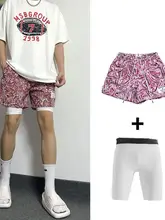 アメリカンショートパンツ 夏用 膝丈 スポーツ 速乾