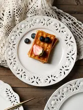 浮彫り プレート お菓子 洋食プレート アフタヌーンティー ハイとんすい セラミック フルーツ 食器 家庭用