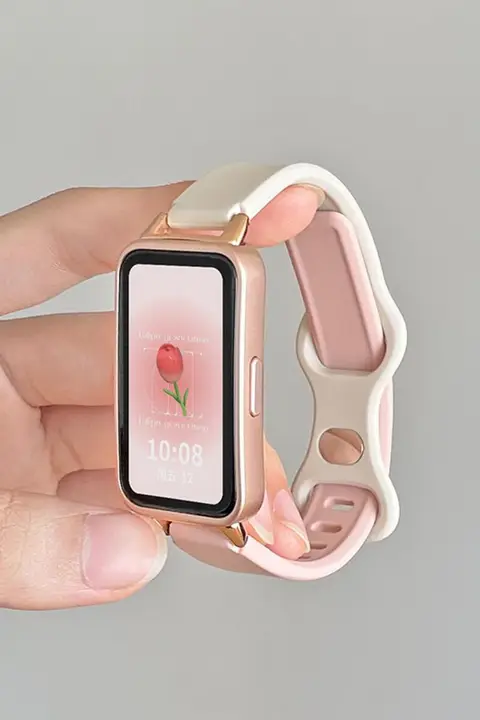 Huawei用 スマートバンド対応 シリコンスポーツバンド【女性用・高品質・快適な装着感】