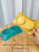 犬猫用 飯水兼用 食器【防倒設計・二重ボウルタイプ】