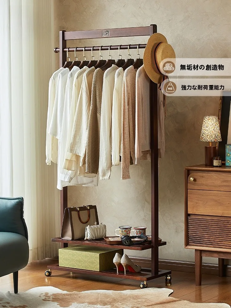 おしゃれ ハンガーラック としての木製可動衣帽ラックの実用性と設計特性
