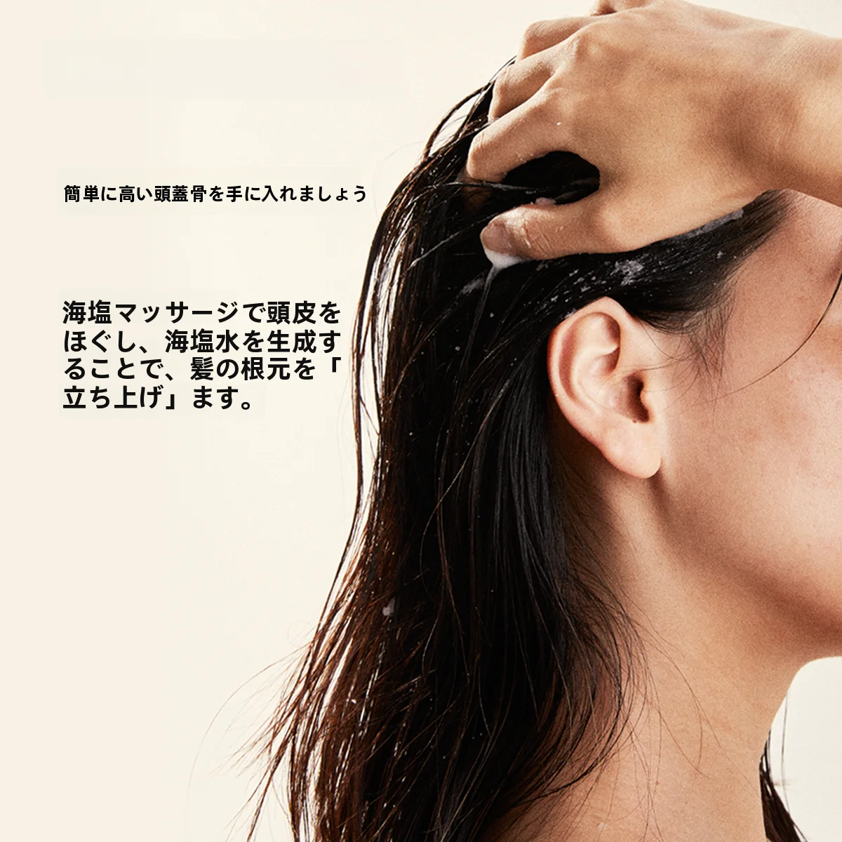 野茶ローズ海塩頭皮クレンジングスクラブ：頭皮のコリをほぐすための環境に優しい磨砂ケア