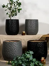 鉢 北欧シンプル 大口径 陶器 厚手 家庭用 多肉 植物 盆栽