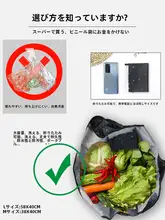 エコバッグ【折りたたみ式・防水・大容量・買い物用】