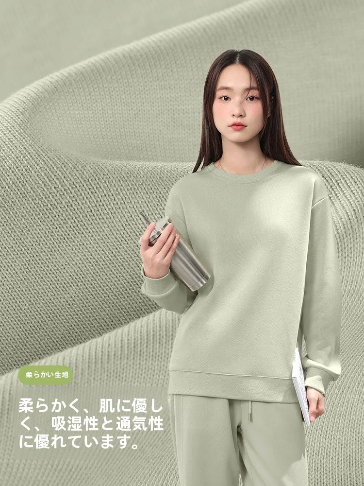 女性用 クルーネック トレーナー【アメリカンスタイル・無帽・フィット・春秋用】