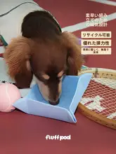 ペットボウル 折りたたみ 携帯用 シリコン マグネット式 猫 ドッグ 餌入れ 水飲み 「fluff pod」