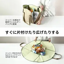 防水設計のアウトドアピクニックマット【持ち運び便利・ショルダーバッグ付き・ポリエステル製】