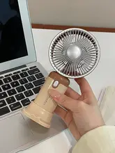 USB充電式 卓上扇風機【静音・夏用・持ち運び可能】
