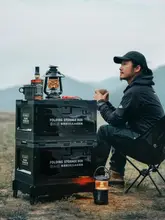 折りたたみ式キャンプ収納ボックス【アウトドア・ピクニックテーブル・車載用】
