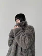 ホワイトファーコート【冬用・エコファー・女性用】
