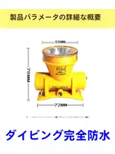 P200 LEDヘッドライト【防水・充電式・ホワイト＆イエロー光】