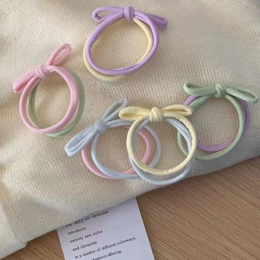 ポニーテール 巻く ための柔らかさと安定性を兼ね備えたバタフライリボンヘアゴムの実用性解析