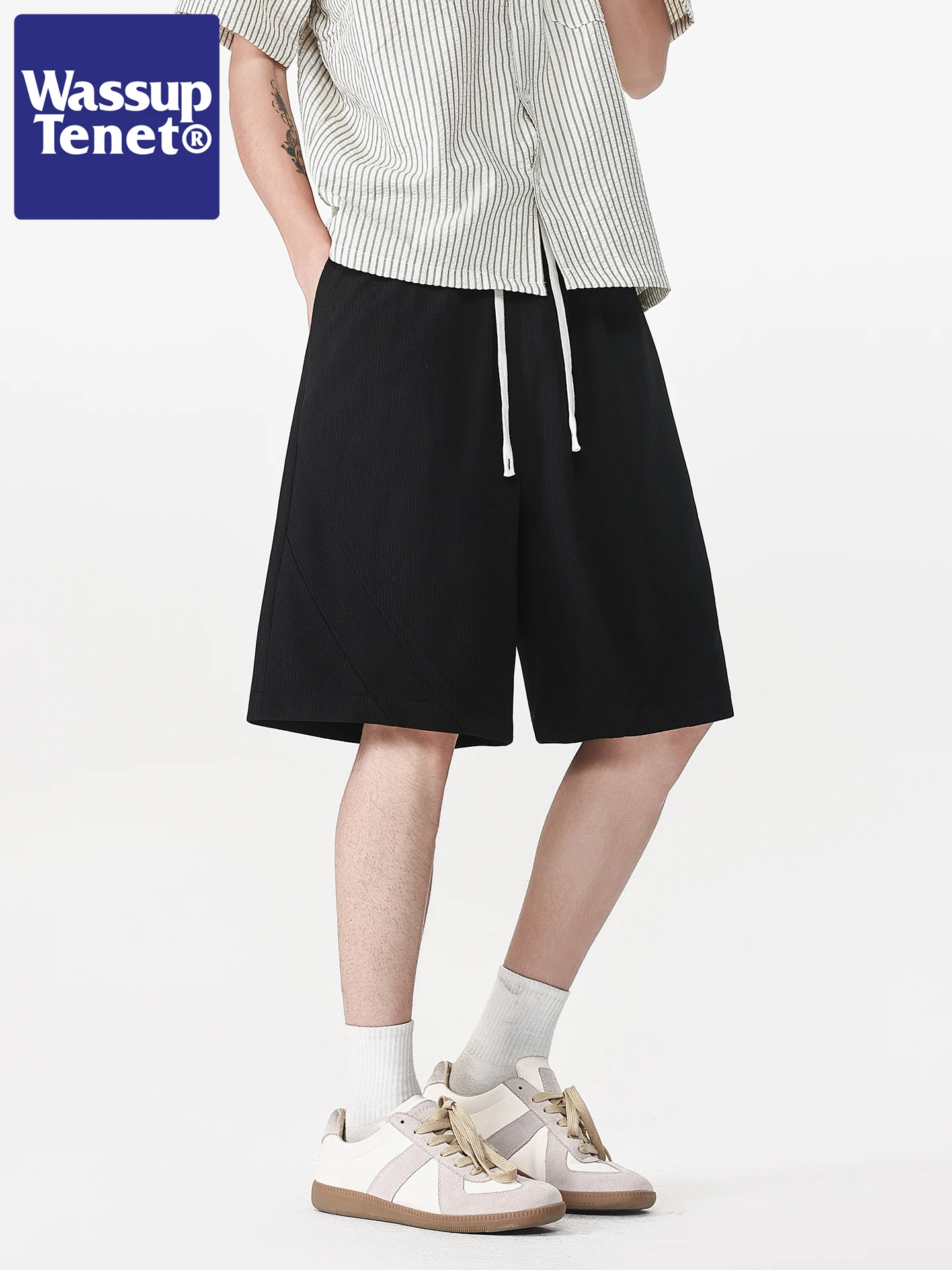肌理感フィットショートパンツ WASSUP TENET 2026年春季モデル：膝上ショーツの通気性とフィット感を徹底解析