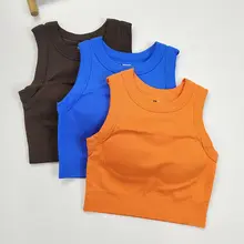 女性用スポーツブラ【防振・ランニング・ヨガ対応・ノースリーブ】