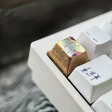 カラフルなESCキーボードキーキャップ【チタン製・輝夜姫デザイン】