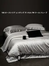 滑らかな肌触りの高級感ある天絲四点セット【涼感・ベッドシーツ・枕カバー・掛け布団カバー】（セットアップ対応）