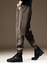 秋用極上の柔らかさのメンズワークパンツ【リブ付き・ウエストゴム・カジュアルデザイン】