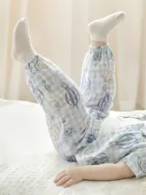 防蚊パンツ ジョガーパンツ ベビー キッズ 男の子 女の子 ガーゼ 薄手 可愛い 夏