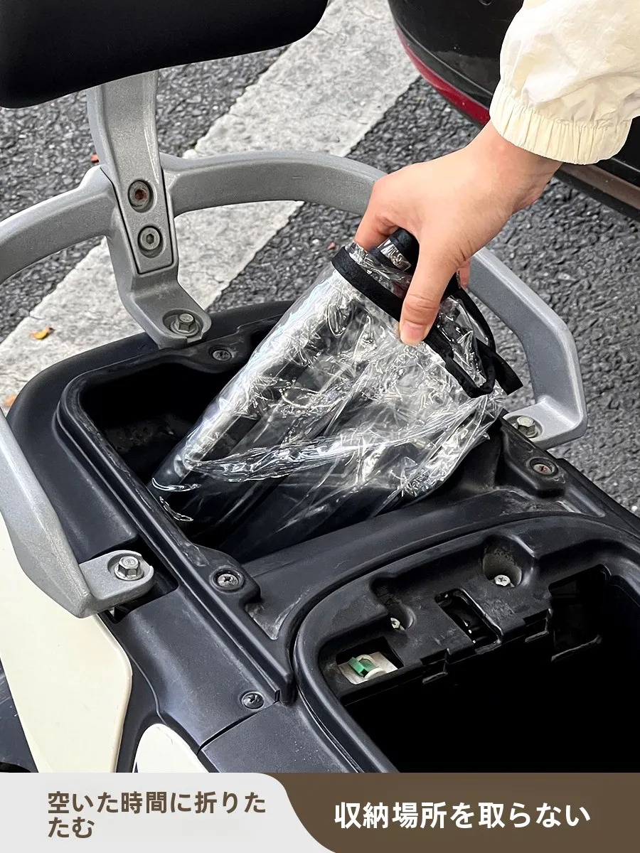 電動バイク用透明大容量フロントバッグ：防水・スマホ充電対応の実用性と使い方