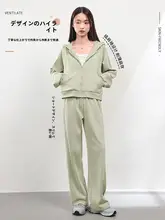レディースカジュアルスポーツウェア【春秋用・ショートパーカー・小柄対応】（セットアップ対応）