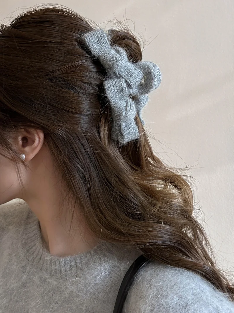 大サイズ毛糸リボンヘアクリップ：日韓風女性用後頭部留め具の実用性と選定基準