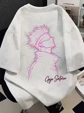 クリエイティブデザインの短袖Tシャツ【コットン・オーバーサイズ・アニメスタイル】