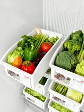 食品用引き出し式保存容器【冷蔵庫収納・野菜・冷凍用・密閉】