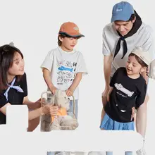 キッズ用ミニTシャツ【夏用・親子コーデ・家族向け】（セットアップ対応）
