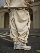 カラーブロック ウェアパンツ【男女兼用・ストリートスタイル・フィット・ダンス用】（セットアップ対応）