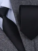 桑蚕丝のシルク製黒ネクタイ【ビジネス用・韓国風・ダークパターン】