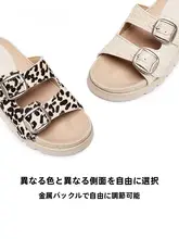 厚底デザインのレトロな女性用サンダル【一字型・外出用】