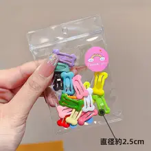 子供用ミニバンスクリップ【前髪おさえ・五角星デザイン・小型】