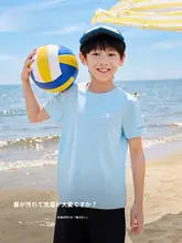 子供用速乾Tシャツ【ショートスリーブ・夏用・スポーツウェア】（セットアップ対応）
