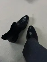 カジュアルなチェルシーブーツ【高めの厚底・ヒール付き・男士用】